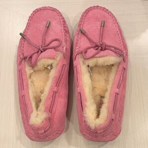 UGG Pink Suede Slippers